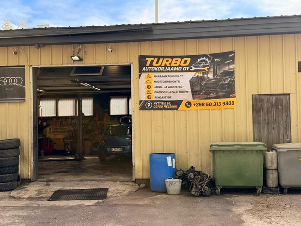 Kuva autohuoltoliikkeestä Turbo Autokorjaamo Helsinki